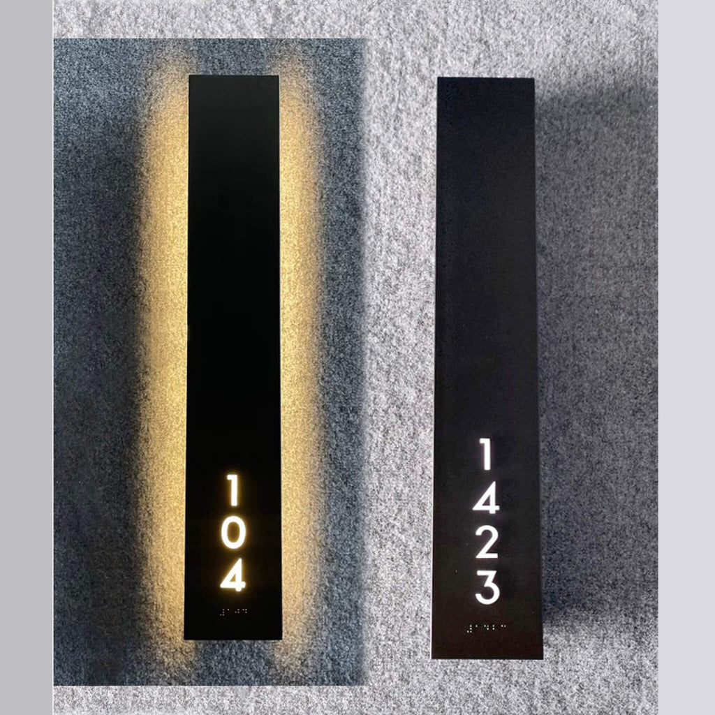 Numera Lighting Door Number Sconce: NL1551.01 - "Roberto"