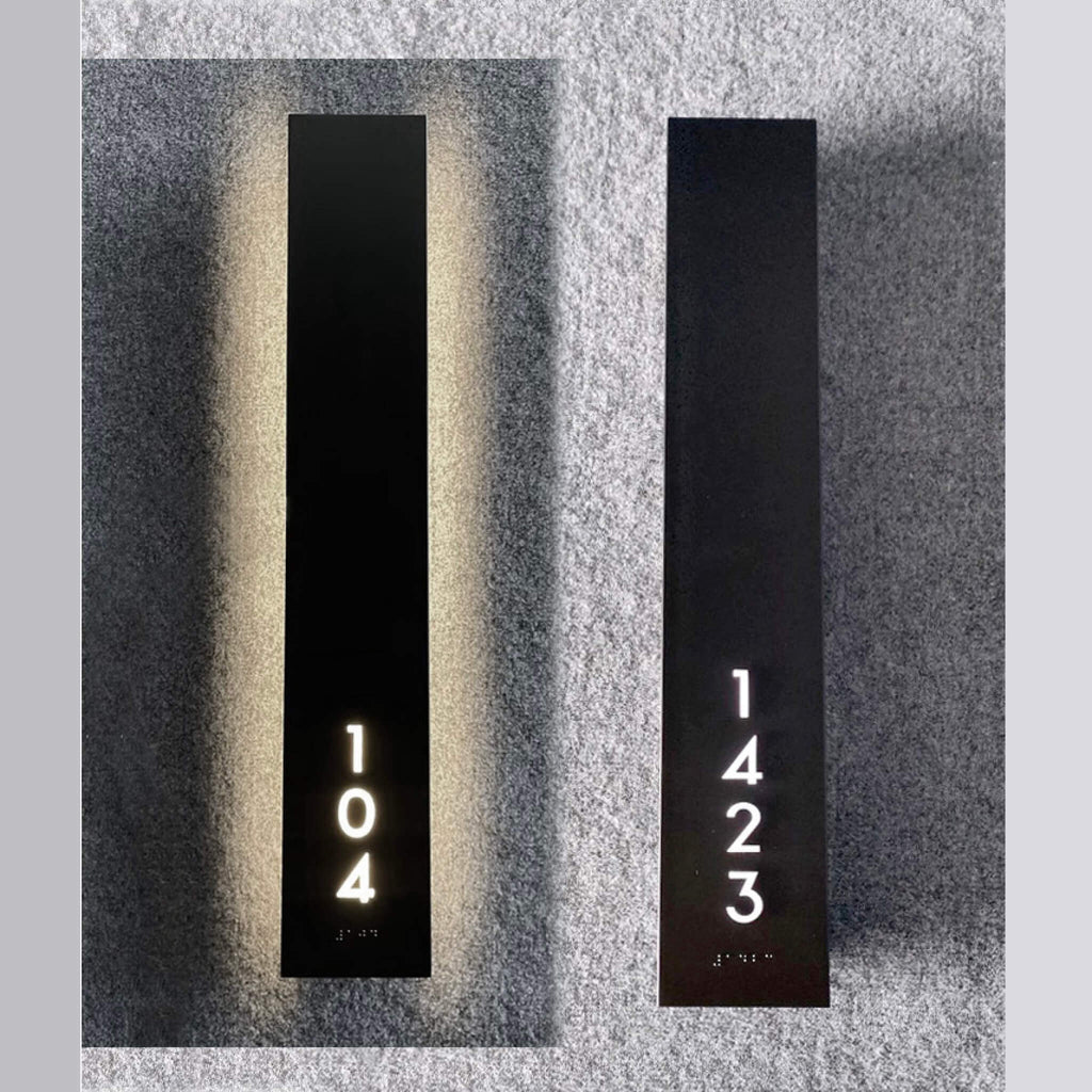 Numera Lighting Door Number Sconce: NL1551.01 - "Roberto"
