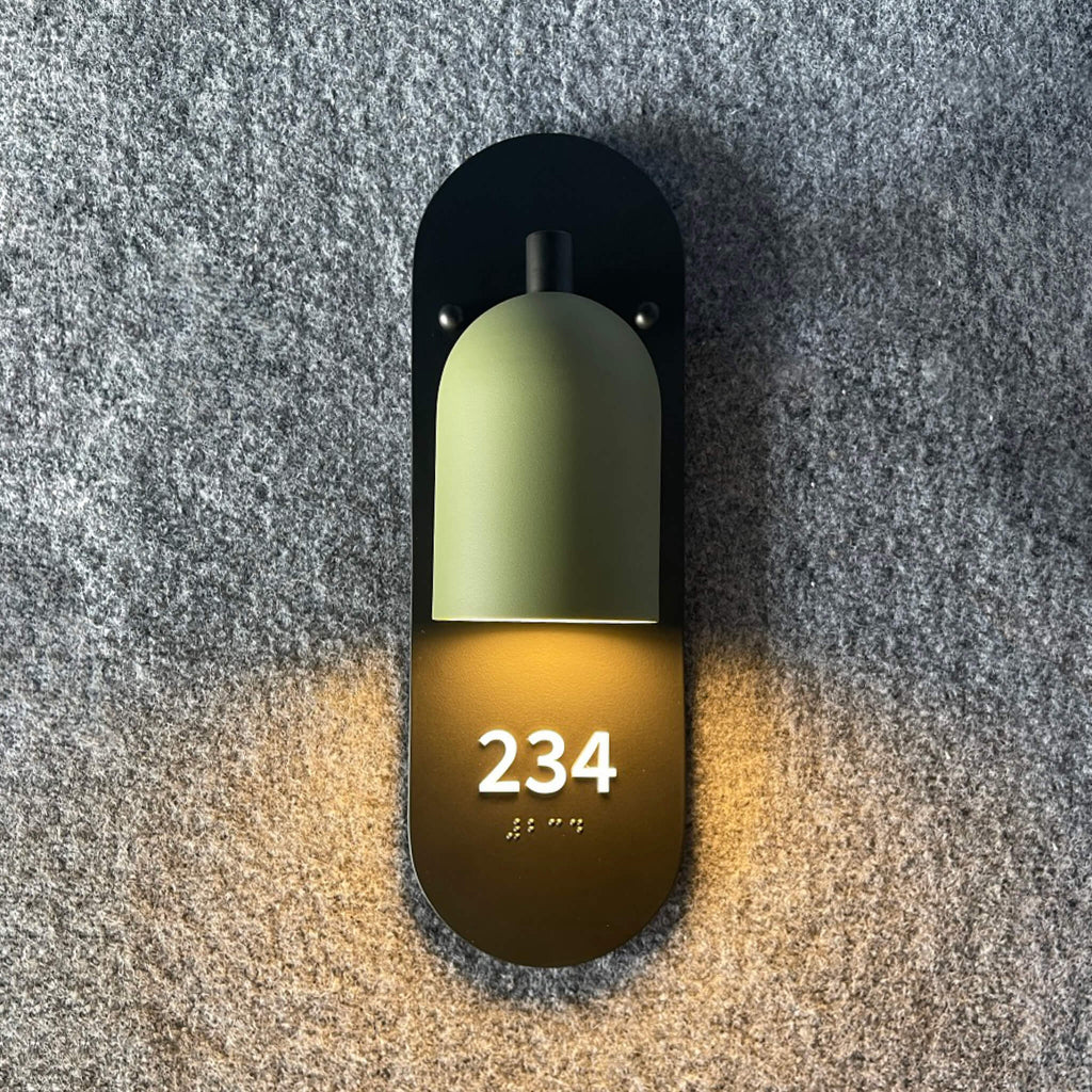 Numera Lighting Door Number Sconce: NL1562.02 - "Julie"