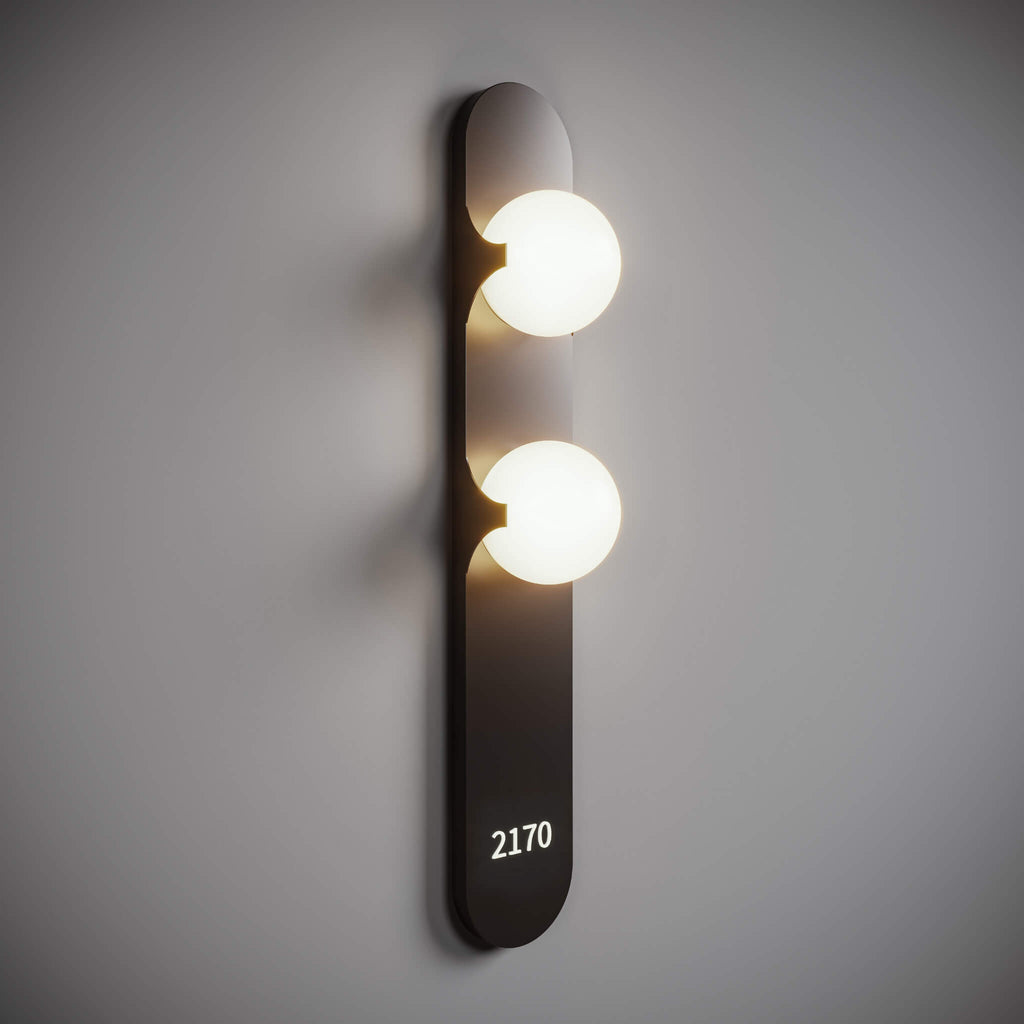 Numera Lighting Door Number Sconce: NL1605.05 - "Amedeo"