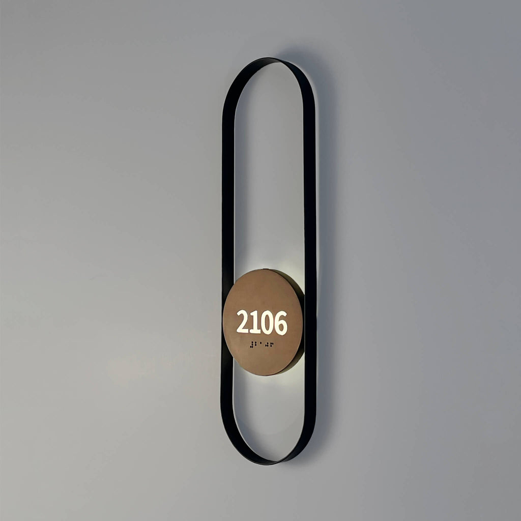 Numera Lighting Door Number Sconce: NL1613.01 - "Renaldo"