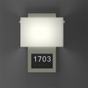 Numera Lighting Door Number Sconce: NL1013.01 - "Maxwell"