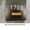 Numera Lighting Door Number Sconce: NL1022.01 - "Edison"