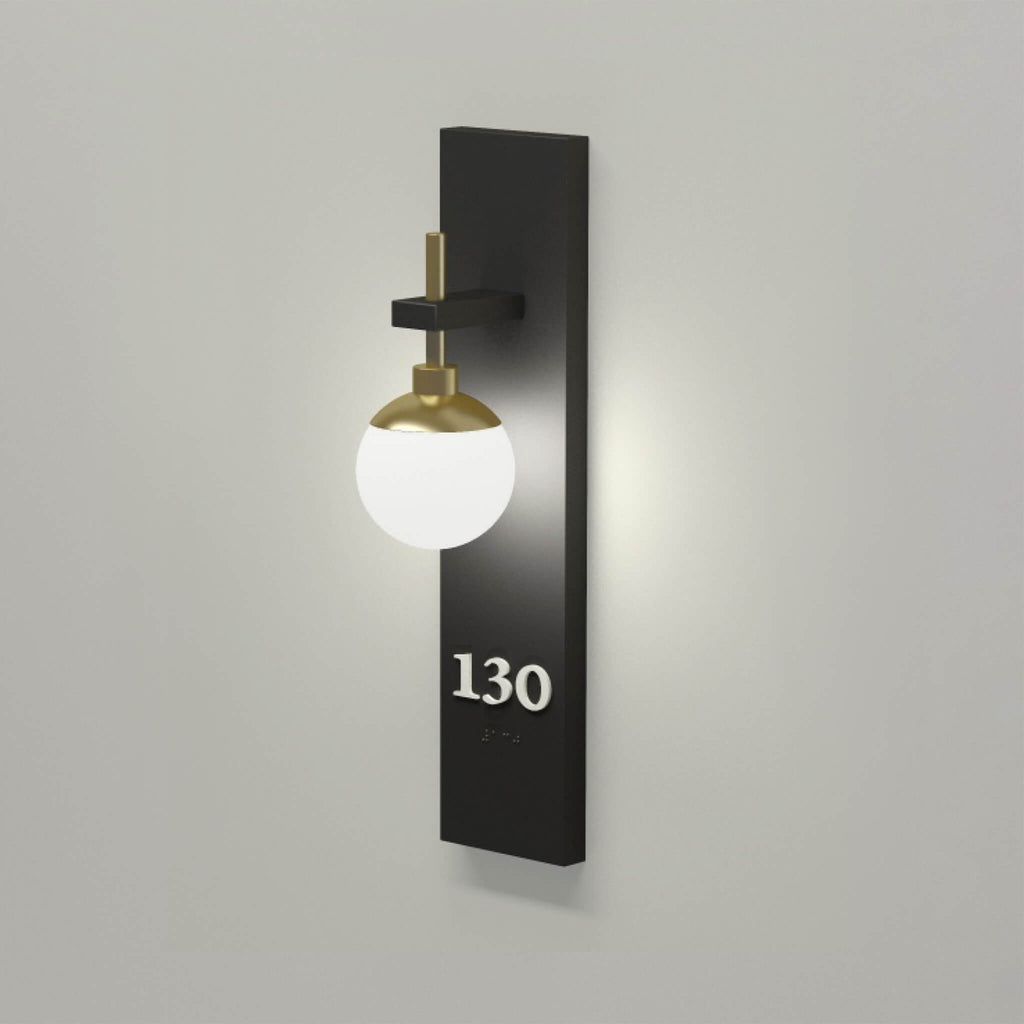 Numera Lighting Door Number Sconce: NL1074.01 - "Harry"