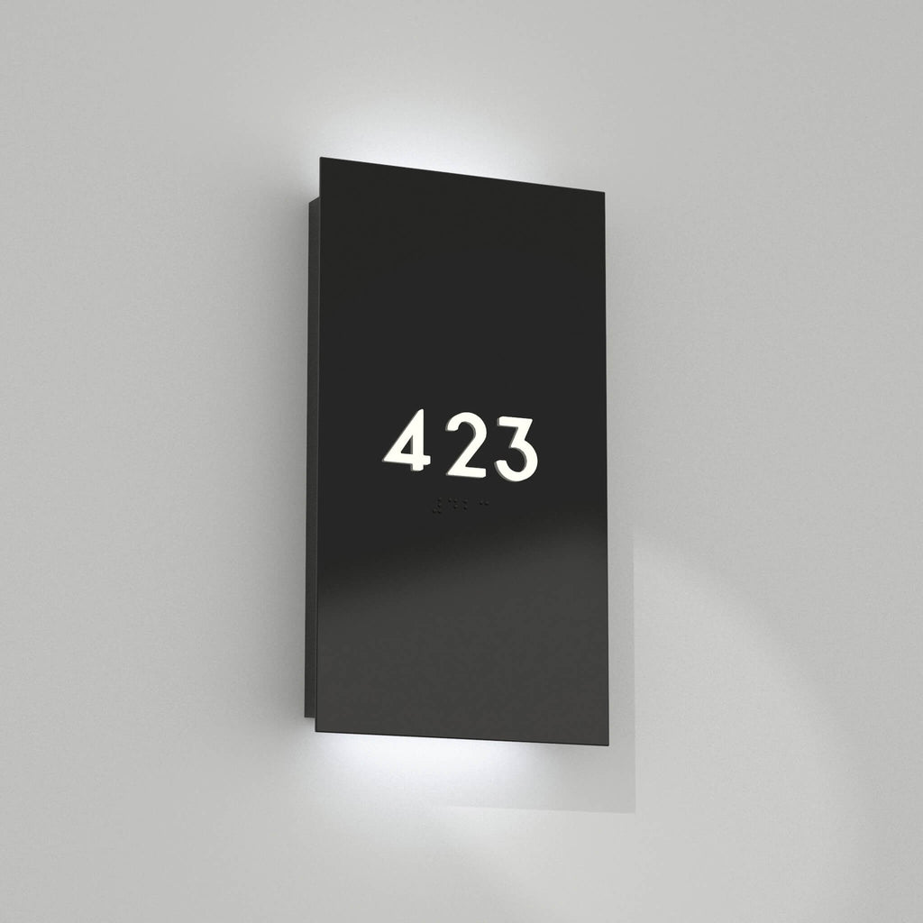 Numera Lighting Door Number Sconce: NL1120.01 - "Christopher"