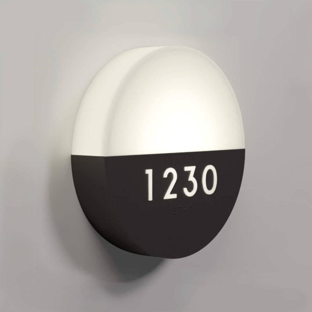 Numera Lighting Door Number Sconce: NL1230.01 - "Eclipse"